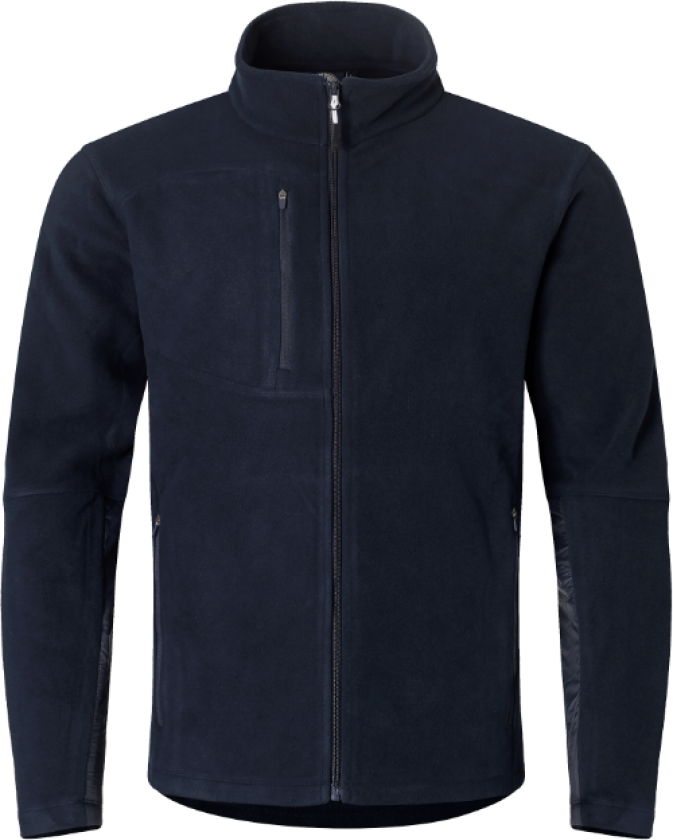 Fleecejakke – Varm & Holdbar(1000818, Marine, Herre, 1 stykke jakke, størrelse-4XL)