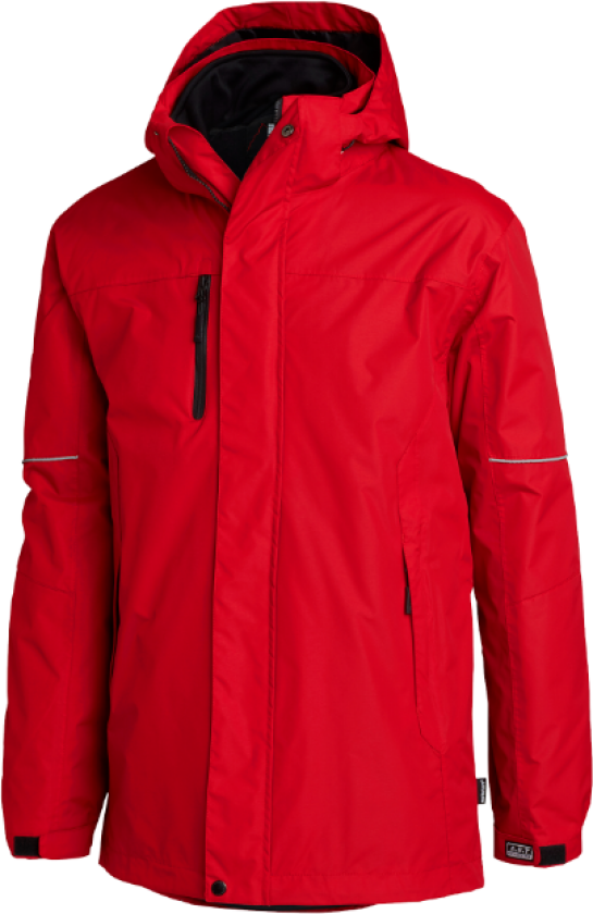 Gayen Jacket – 3-i-1 Beskyttelse(1000814, rød, Herre, 1 stykke jakke, størrelse-3XL)
