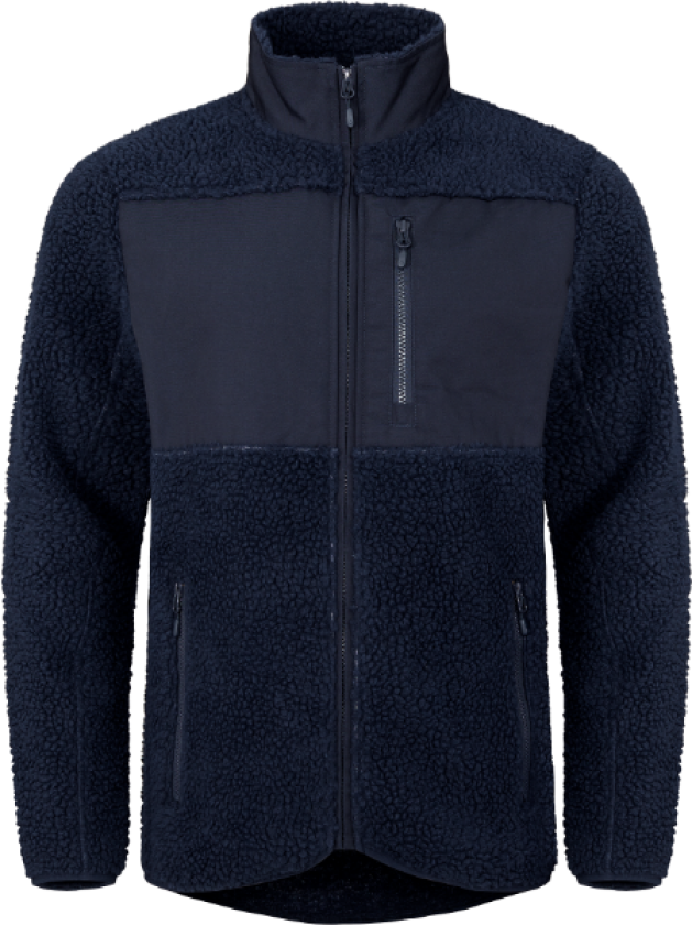 Fleecejakke – Varm og Slitesterk(1000776, Marine, Unisex, 1 stykke jakke, størrelse-3XL)