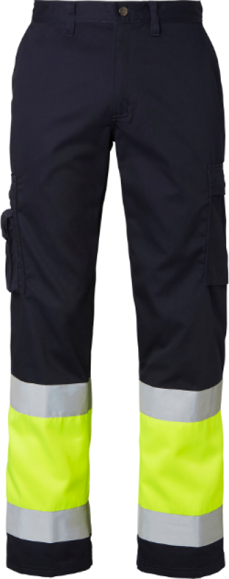 Arbeidshose – 9 Lommer(1000824, Marine/Fluorescerende Gul, Unisex, 1 stykke bukser, størrelse-C62)