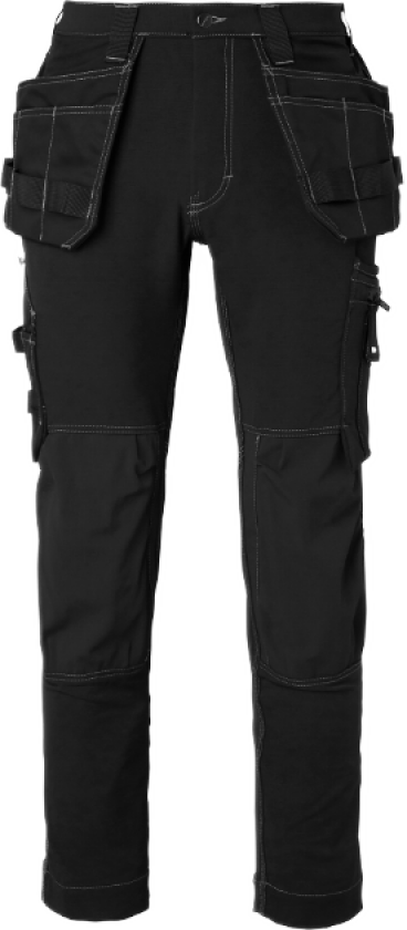 Craftsmen Trousers – 4-Way Stretch(1000878, Svart, Herre, 1 stykke bukser, størrelse-C44)