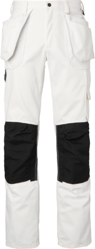 Malerbukser – Preformede Ben(1000855, Hvit svart, Unisex, 1 stykke bukser, størrelse-C152)