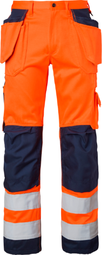 Craftsmen Trousers – Precurved(1000852, Fluorescerende oransje/marine, Unisex, 1 stykke bukser, størrelse-C56)