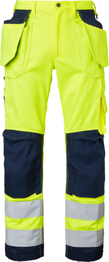 Craftsmen Trousers – Precurved(1000852, Fluorescerende gul/marine, Unisex, 1 stykke bukser, størrelse-C150)
