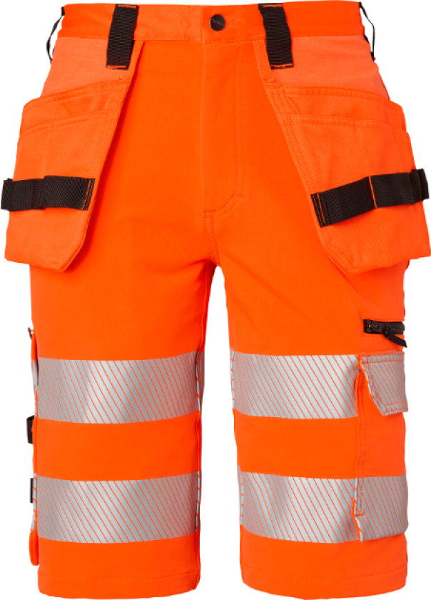 Craftsmen Shorts – 4-Way Stretch(1000885, Fluorescerende oransje, Unisex, 1 stykke bukser, størrelse-C54)