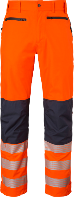 Skallbukser – 3-Lags Beskyttelse(1000982, Fluorescerende oransje, Unisex, 1 stykke bukser, størrelse-XXL)