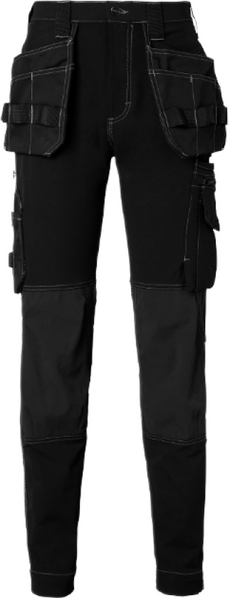 Craftsmen Bukser – 4-Way & Cordura(1000879, Svart, Dame, 1 stykke bukser, størrelse-32)