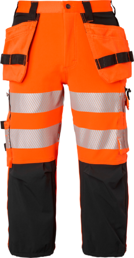 s Arbeidsbukser – 4-Veis Stretch(1000884, Fluorescerende oransje/svart, Unisex, 1 stykke bukser, størrelse-C56)
