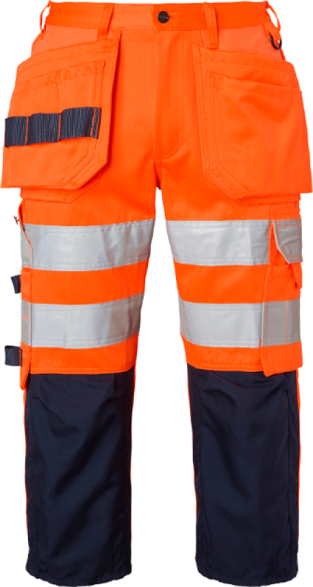 Arbeidsbukser – Cordura Armert(1000826, Fluorescerende oransje/marine, Unisex, 1 stykke bukser, størrelse-C44)