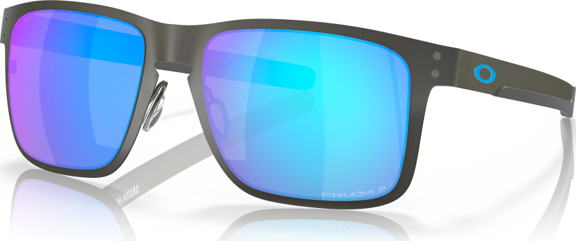 Holbrook Metal Polarized OneSize, Matte Gunmetal/Prizm Sapphire Polarized