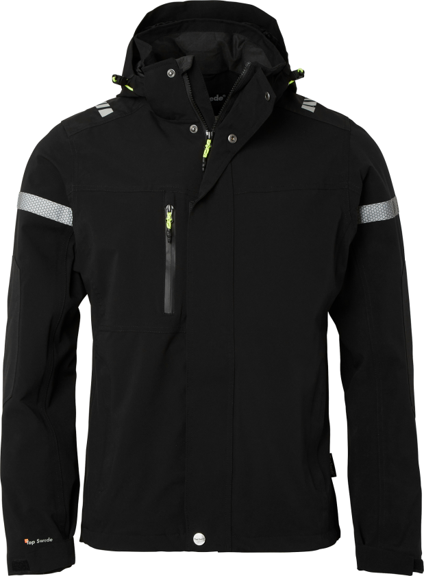 Skalljakke – Vindtett & Vannavstøt(1001323, Svart, Unisex, 1 stykke jakke, størrelse-S)