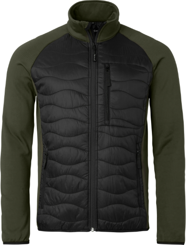 Hybrid Jakke – Lettvekt, Fleksibel(1000895, Svart/grønn, Unisex, 1 stykke jakke, størrelse-XXL)