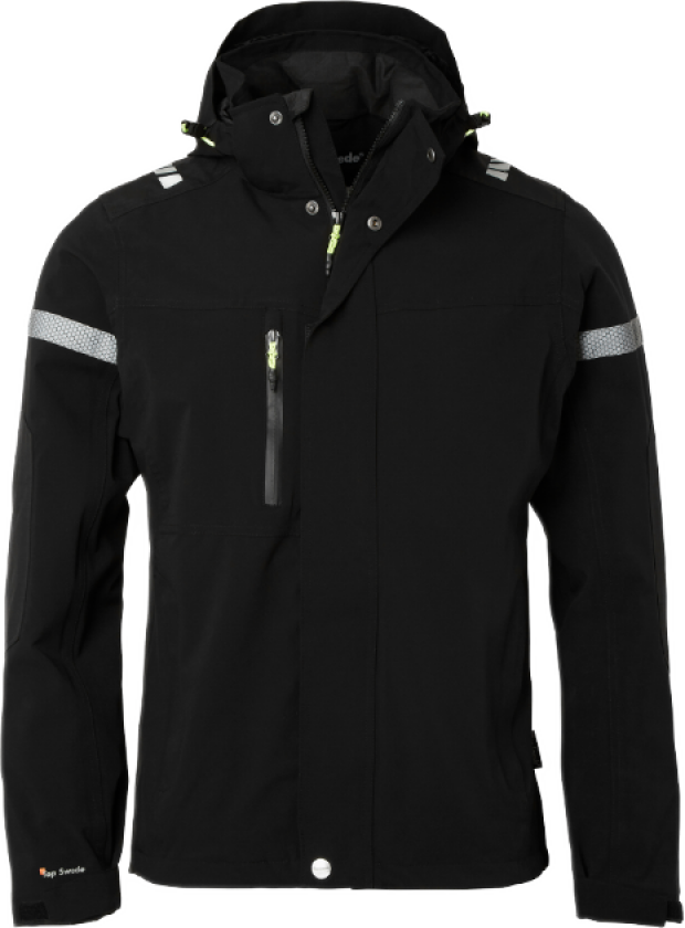 Skalljakke – Vindtett & Vannavstøt(1001323, Svart, Unisex, 1 stykke jakke, størrelse-XS)