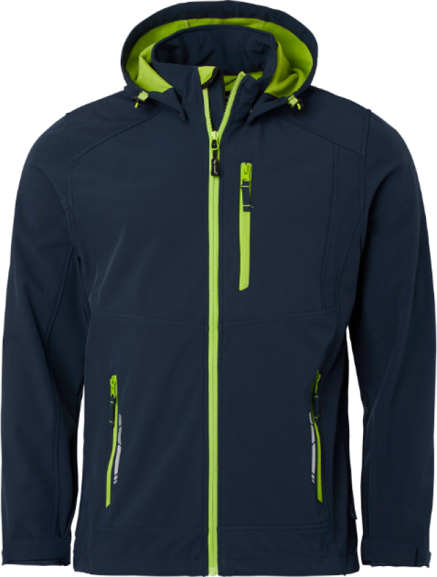 351 Softshell – Allsidig og Slitesterk(1000891, Marine, Herre, 1 stykke jakke, størrelse-XXL)