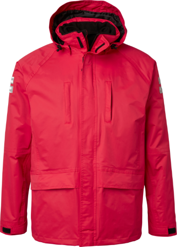 Parka – 3-i-1 Beskyttelse(1000724, rød, Unisex, 1 stykke jakke, størrelse-S)