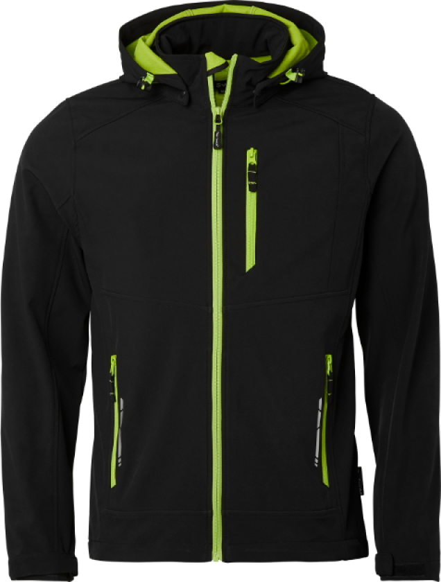 351 Softshell – Allsidig og Slitesterk(1000891, Svart, Herre, 1 stykke jakke, størrelse-3XL)