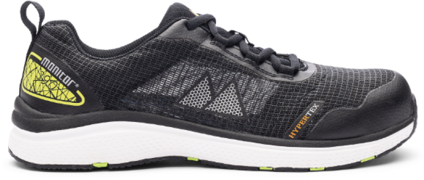 Three 100 Ninety Sikkerhetssko – Lettvektsdesign, høy komfort(1000968, Svart, Unisex, 1 Par, størrelse-47)