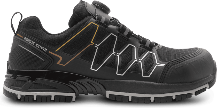 Krypto Safety Shoe – Sporty Design, Høy Sikkerhet(1000073, Svart, Unisex, 1 Par, størrelse-47)