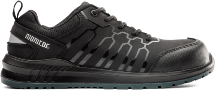 Micro Safety Shoe – Sporty Design, Høy Komfort(1000059, Svart, Unisex, 1 Par, størrelse-36)