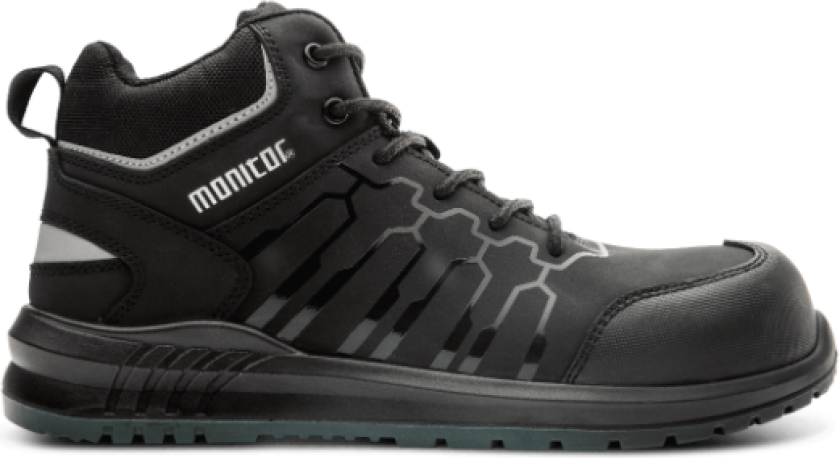 Hybrid Safety Boot – Sporty Design, Høy Komfort(1000060, Svart, Unisex, 1 Par, størrelse-39)