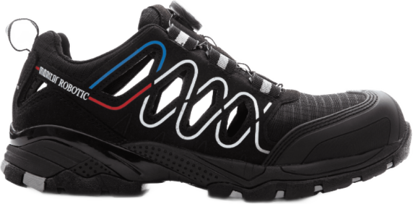 Robotic Safety Sandal – Høy sikkerhet, komfortabel passform(1000069, Svart, Unisex, 1 Par, størrelse-36)