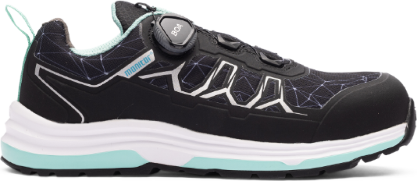 Sikkerhetssko – Lett & Slitesterke(1000047, Svart, Dame, 1 Par, størrelse-42)