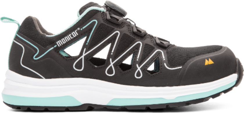 Mint Safety Sandal – Lett & Ventilert(1000046, Svart, Dame, 1 Par, størrelse-33)