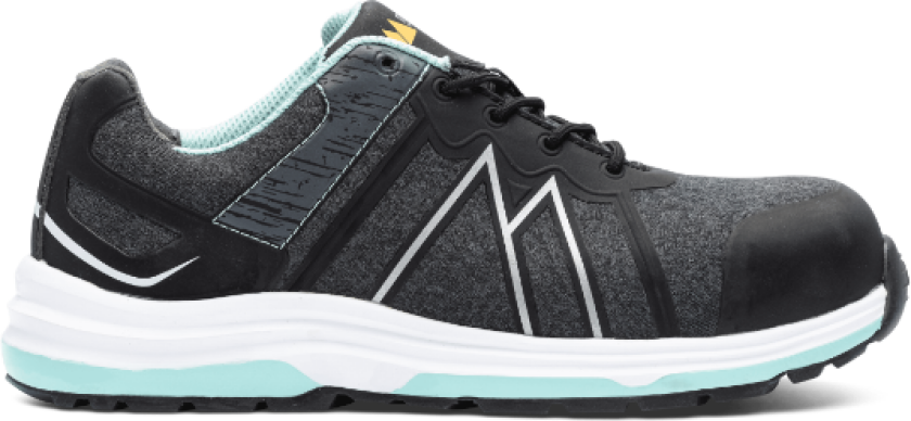 Sikkerhetssko – Lett & Slitesterk(1000048, Svart, Dame, 1 Par, størrelse-39)