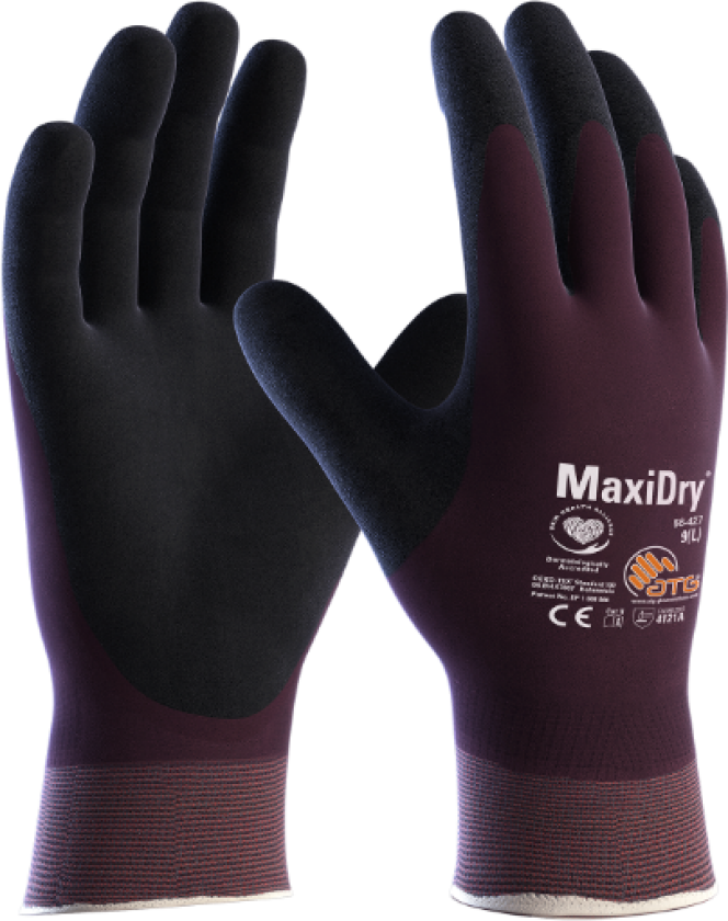 Full HT Hansker – Ventilert & Holdbar(1000313, Plomme, Unisex, 12 Par, størrelse-11)
