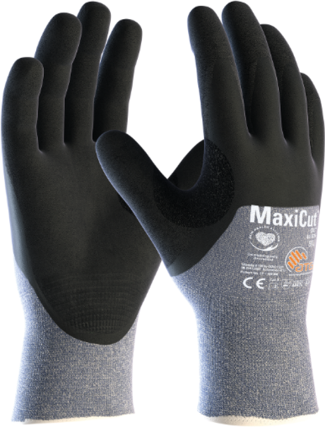 MaxiCut Hansker – Tynne & Ventilerte(1000308, Blåmelert, Unisex, 12 Par, størrelse-10)