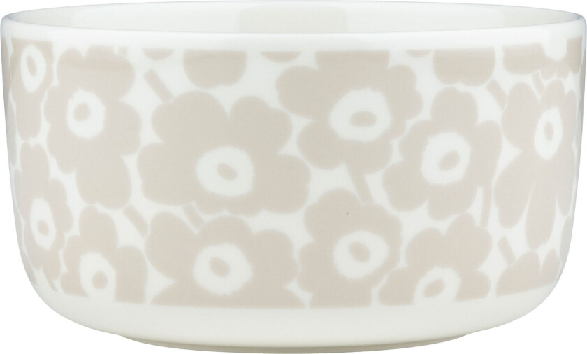 Pikkuinen Unikko skål 5 dl, hvit/beige