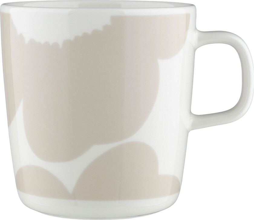 Iso Unikko kopp 4 dl, hvit/beige