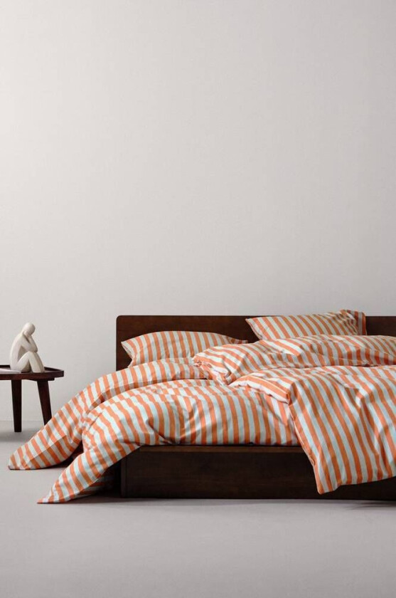 sengesett enkeltseng - økologisk Oransje/lys blå