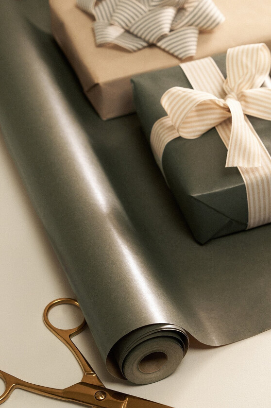 Gavepapir Uni 7 meter - Grønn