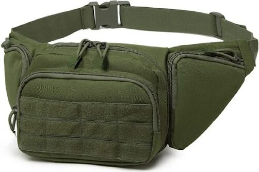 Militær Taktisk Midje Pistolveske Belte Bumbag Vanntett Nylon Molle EDC Fanny Telefonveske for Jakt Klatring Camping OD