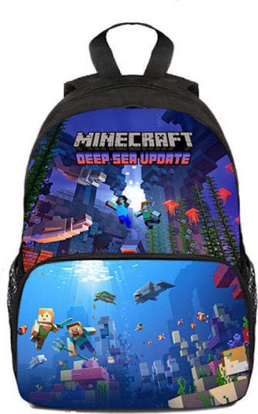 Minecraft Ryggsekk for Barn Skolesekk Ryggsekk Figurveske C
