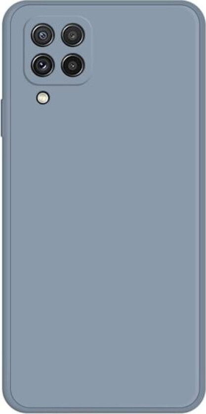 Avfaset gummiert anti-falldeksel for Samsung Galaxy A22 4G - Gråblå