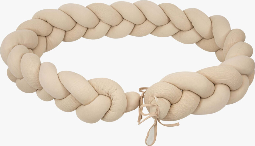 Flettet Sengekant, Linen - Sengekanter - Polyester,Bomull,Viskose