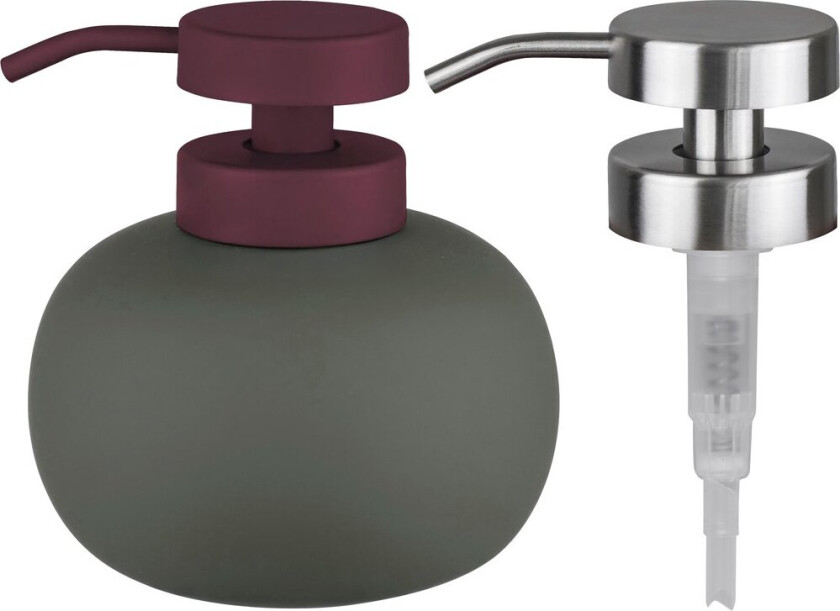 Lotus play såpedispenser lav, inkl 2 pumpehoder Dark olive