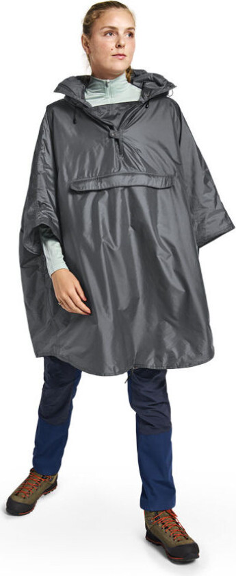 Pro Fjell Poncho Insulated Dark Shadow / Ruby Red S/M