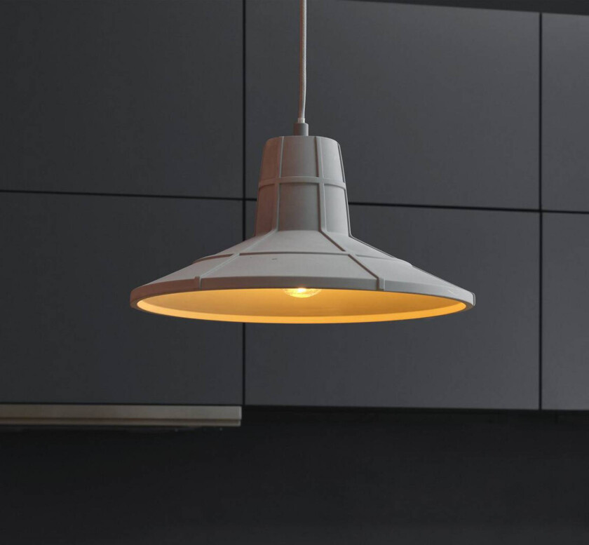 OSRAM hengelampe CONCRETE SALA, grå, Ø 32 cm, betong, E27