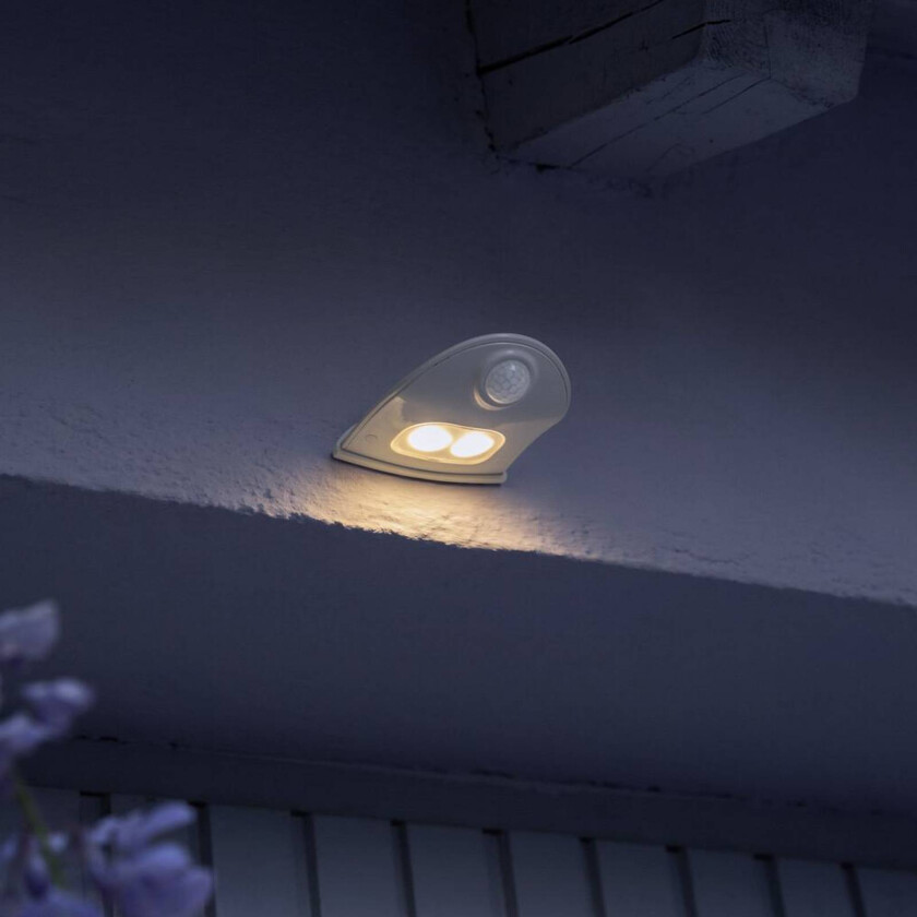 OSRAM utendørs LED-vegglampe DOORLED DOWN, hvit, sensor batteri