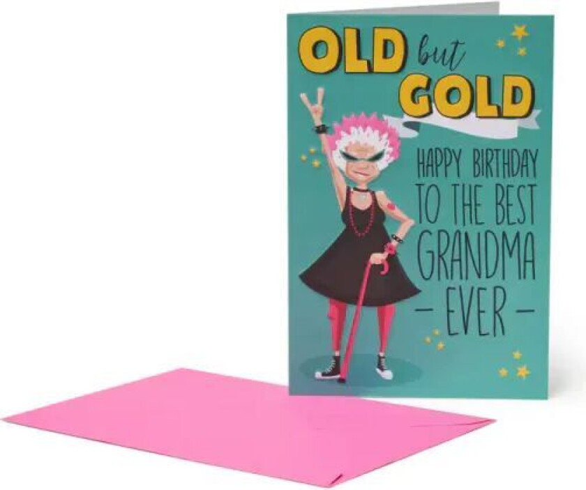 Bursdagskort – Happy Birthday, Grandma