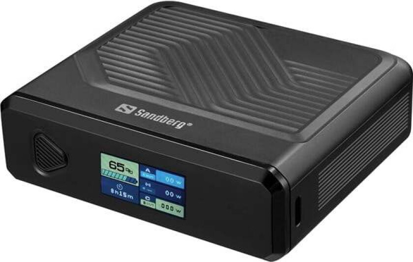 Travel Powerbank 20000 PD100W Nødlader - Svart - 20000 mAh