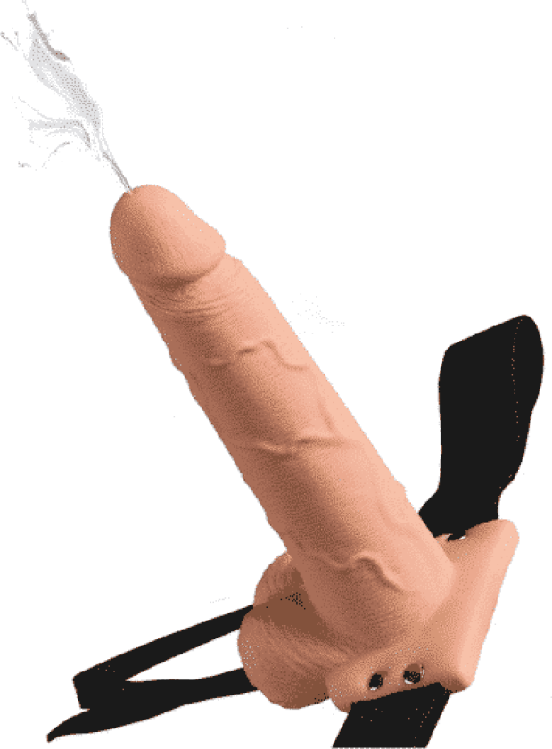 Extreme Hollow Sprutedildo Strap-on 19cm