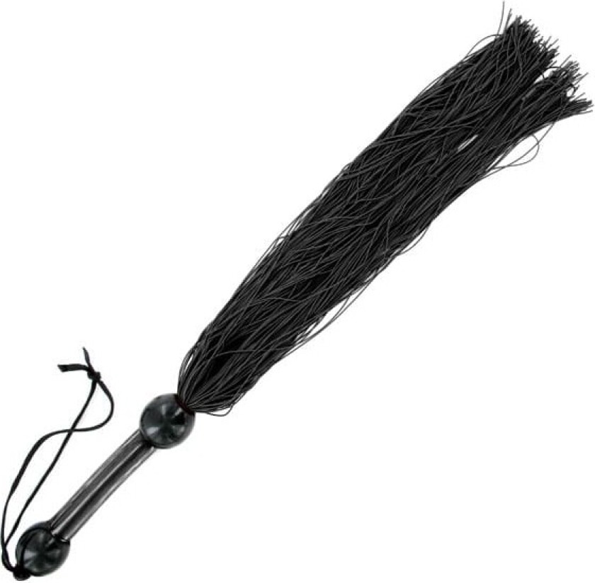 Large Rubber Whip Black