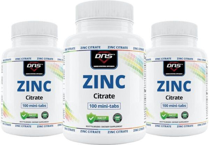 3-pack Zinc Citrate - 3 x 100 tabs