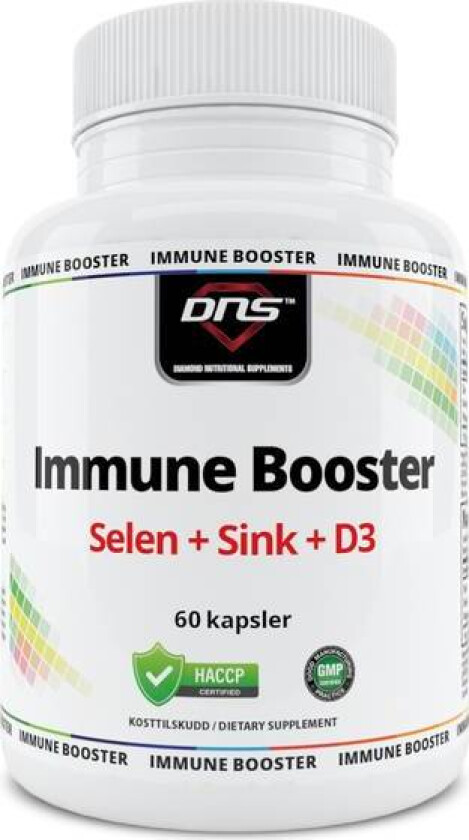 Immune Booster - Selen + Sink + D3 Vitamin - 60 kapsler