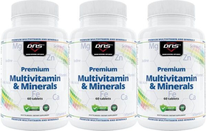 3-pack Premium Multivitamin & Minerals - 3 x 60 tabs