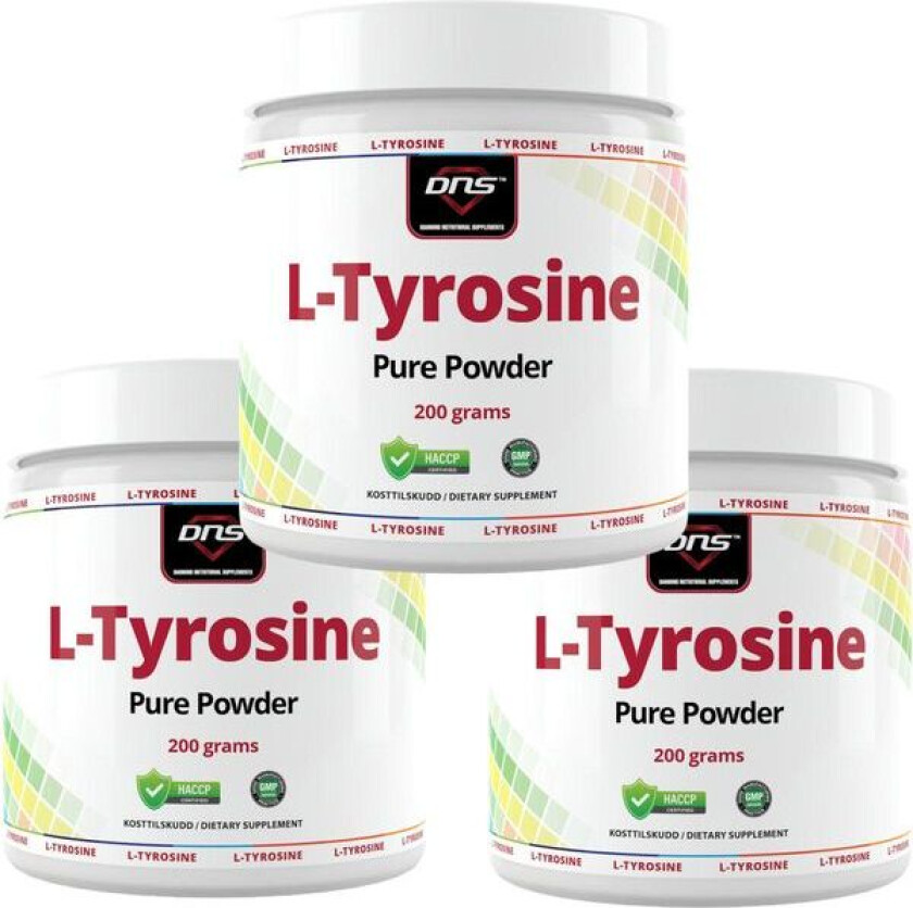 3-pack L-Tyrosine Powder - 3 x 200 gram